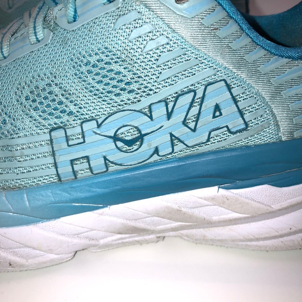Hoka One One Bondi 7 Women's Running Shoes Teal Blue Comfort Max Cushion Size 8 - Picture 7 of 12